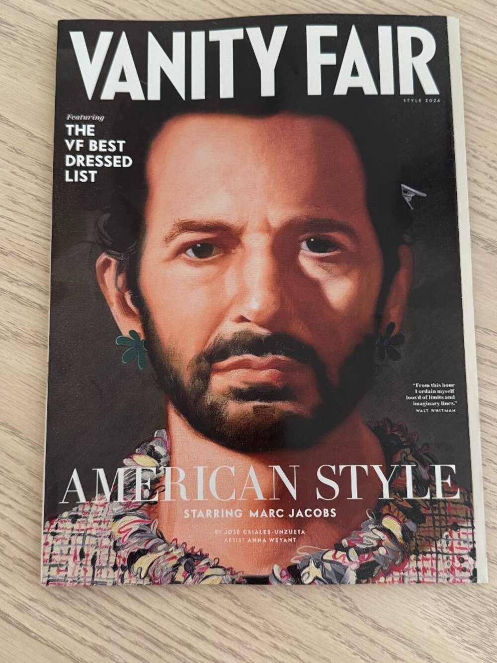 Vanity Fair Style 2026 Marc Jacobs American Style Magazine Issue 780